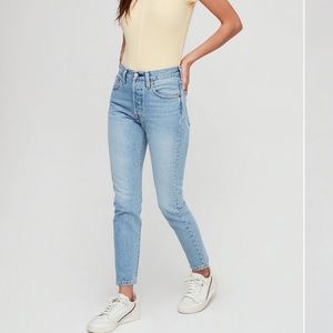 Levi 501 Skinny Light Wash Jeans